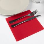SERVILLETAS 40X40 2C. P&P ROJAS (24X50)